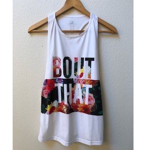 Adidas BOUT THAT floral tank top